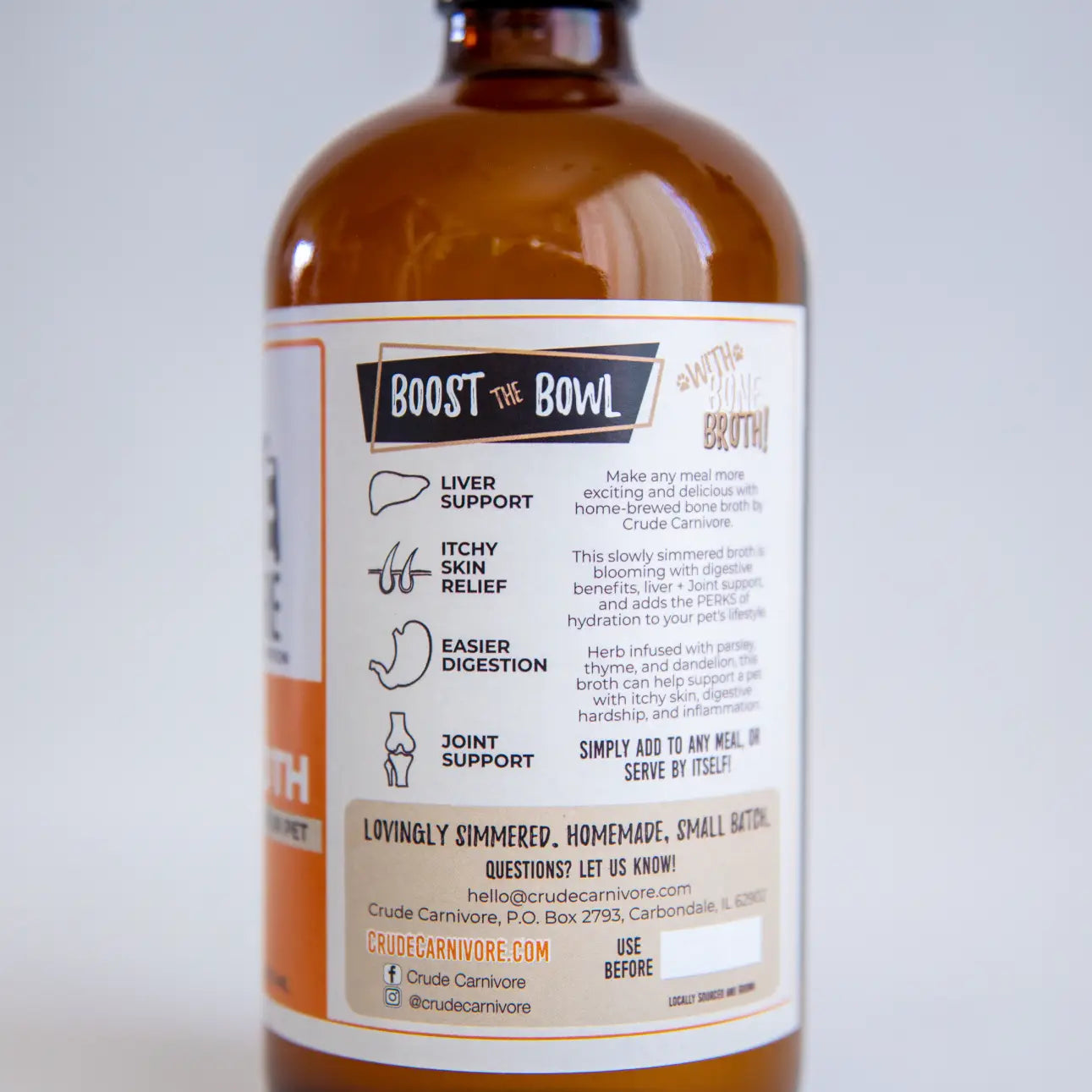 Crude Carnivore Bone Broth- Pork